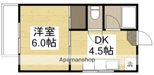 守屋コーポ【2階】の間取り