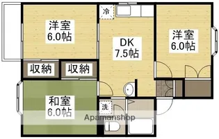 フラリッシュ片島【1階】の間取り