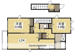 ビロカーレ B【2階】の間取り