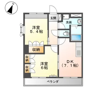 レスポワール【105号室】の間取り