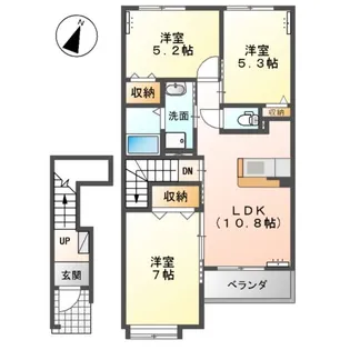 MIYAVY【2階】の間取り