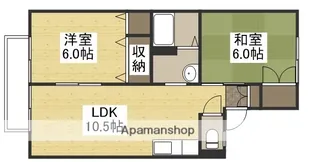 パピヨン虫明【2階】の間取り
