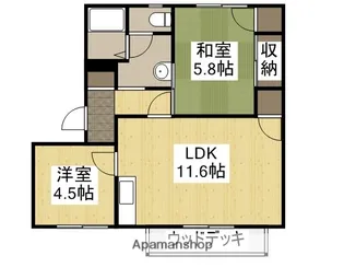 ロイヤルスクエアD棟【1階】の間取り