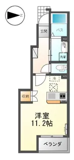 パーシモンK【1階】の間取り
