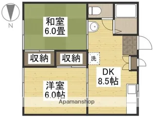エクセレンス笹沖【203号室】の間取り