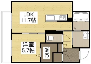 ソルブライト A棟【2階】の間取り