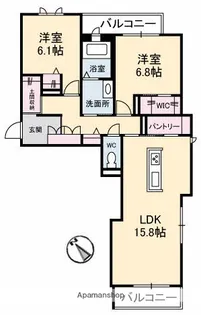 アルネスト【3階】の間取り