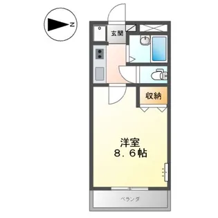 エステート山下【1階】の間取り