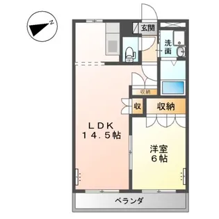 ルミナス玉島【2階】の間取り