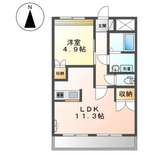 エルガーデン白石【2階】の間取り