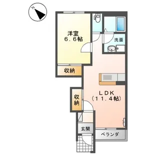 プロニティーテラス【1階】の間取り