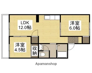 グリーンハイツ塩津【107号室】の間取り