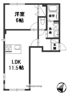 ソラーナ福井【1階】の間取り