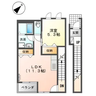 ウエスト コンフォール【2階】の間取り