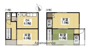 岡山県倉敷市茶屋町【一戸建】の間取り