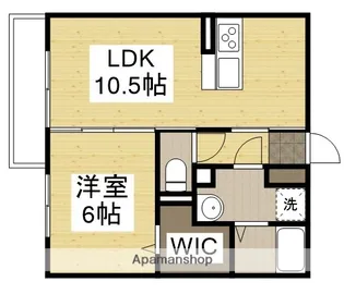 スカイ・リカーナB【102号室】の間取り