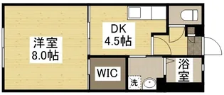 プリムヴェール福島 B【1階】の間取り