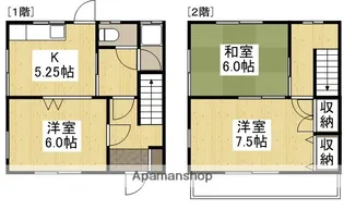 岡山県倉敷市神田2丁目【テラスハウス】の間取り
