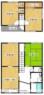 岡山県倉敷市連島町連島【一戸建】の間取り