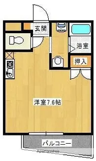 ハッピービル【402号室】の間取り