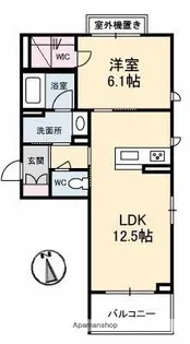 アン フェ ミュール【2階】の間取り