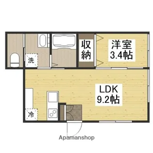 ソレイユ・ルヴァン【1階】の間取り