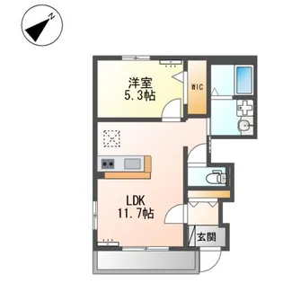 グレイシャス【1階】の間取り