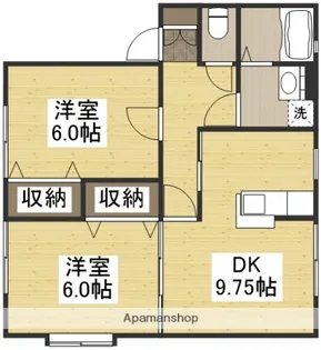 サンビレッジ早島 A【102号室】の間取り