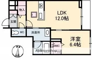 エスポアヒルズ【1階】の間取り