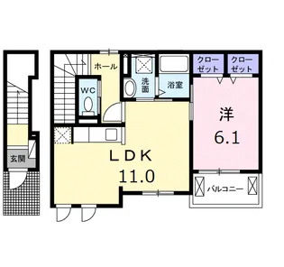 プティ・パキータ【2階】の間取り