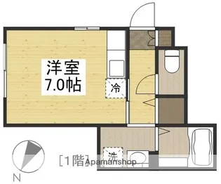 AT西之浦【1階】の間取り