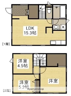 岡山県倉敷市福島【一戸建】の間取り