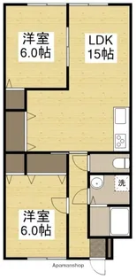 コーポユタカ【1階】の間取り