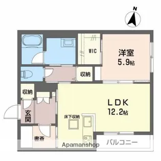 シュポールS【1階】の間取り