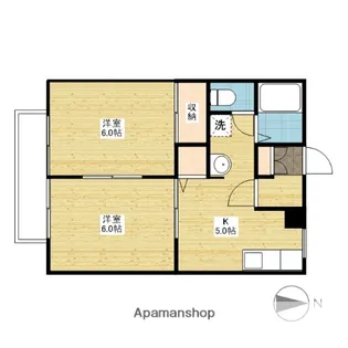 パストラル藤田B棟【2階】の間取り