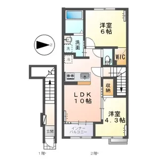 コンフォート セレッソ【203号室】の間取り