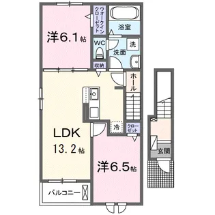 ユーリア アイⅡ【2階】の間取り