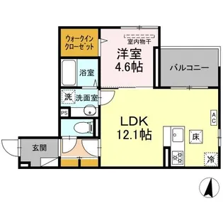 ベル・ポスト【1階】の間取り