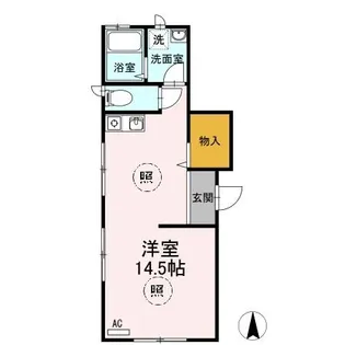 ヴィラガール【1階】の間取り