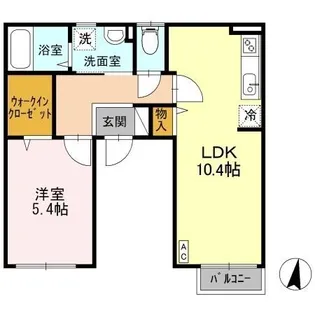 モンシャトー中央【2階】の間取り