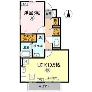 サリネージュ山手 GH棟 G【1階】の間取り