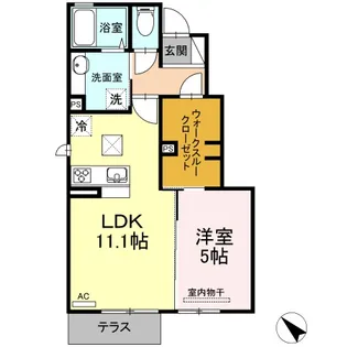 シンシアナガセ【1階】の間取り