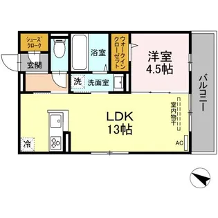 プラティアテトラ【2階】の間取り