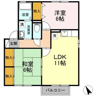 コスモス・ガーデン【2階】の間取り