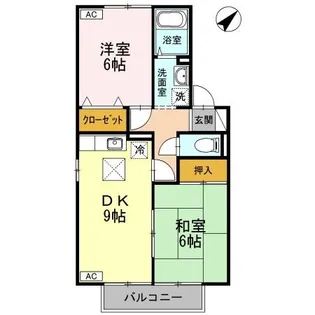 セジュール三宅 D棟【1階】の間取り