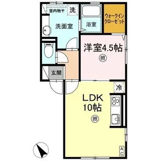 カルティエⅢ【3階】の間取り