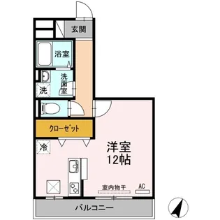 クリーン・アレテー【1階】の間取り