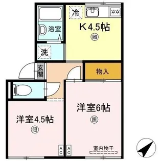 プレジール三島【1階】の間取り