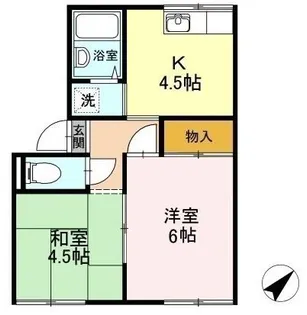 プレジール三島【1階】の間取り