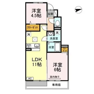 瀬戸内ハウジング【1階】の間取り